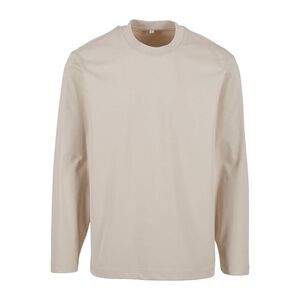 Build Your Brand Mens Sorona Loose Long-Sleeved T-Shirt / Cloud